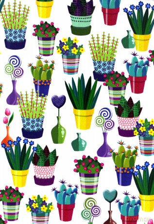 Notes Gee Flowertops 10x14