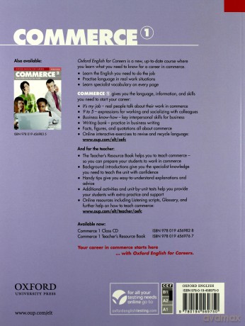 Oxford English for Careers. Commerce 1 podręcznik [KSIĄŻKA]