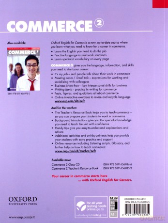 Oxford English for Careers. Commerce 2 podręcznik [KSIĄŻKA]