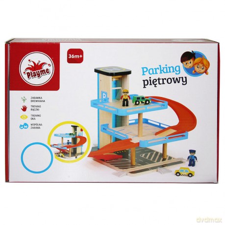 Parking drewniano-plastikowy