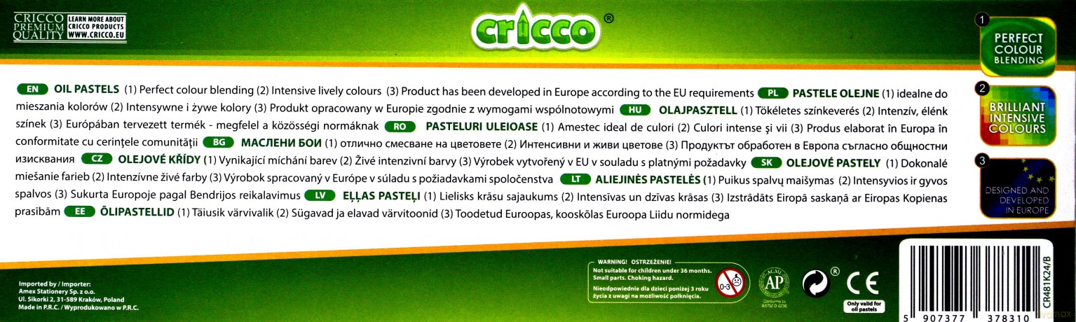 Pastele olejne 24 kolorów