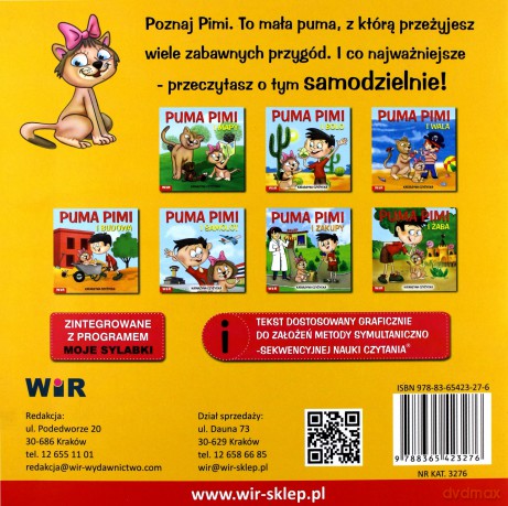 Puma Pimi i obiad - cz. 6 sylaby ze spółgłoskami KG [KSIĄŻKA]