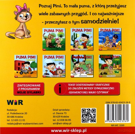 Puma Pimi i zakup - cz. 7 sylaby ze spółgłoskami J i N [KSIĄŻKA]