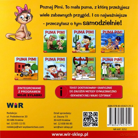 Puma Pimi i żaba - cz. 8 sylaby ze spółgłoskami SZ - Katarzyna Czyżycka [KSIĄŻKA]