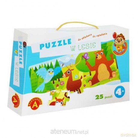 Puzzle w lesie - Sówka mądra główka [PUZZLE]