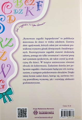 Rymowane zagadki logiczne Głoski dźwięczne-bezdźwięczne - Anna Czerniakowska [KSIĄŻKA]