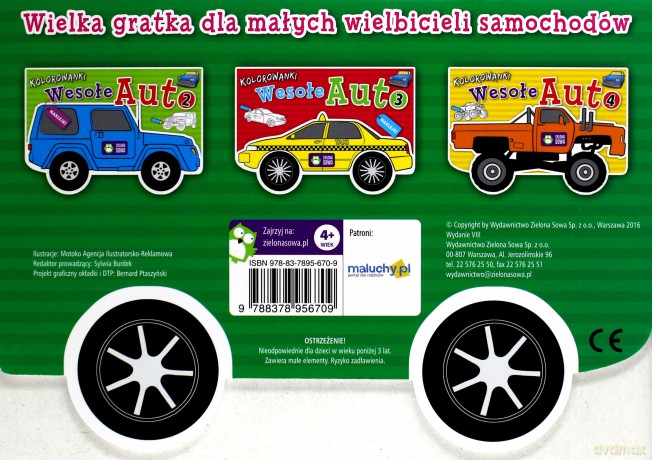 Wesołe auta 1 Pakiet [KSIĄŻKA]