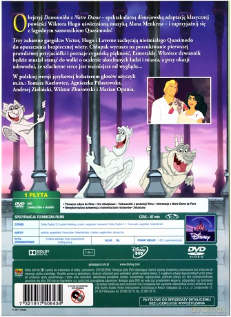 Dzwonnik z Notre Dame (Disney) [DVD]