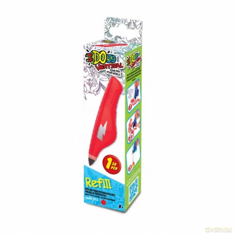 IDO3D Vertical, wkład do długopisu 3D Czerwony