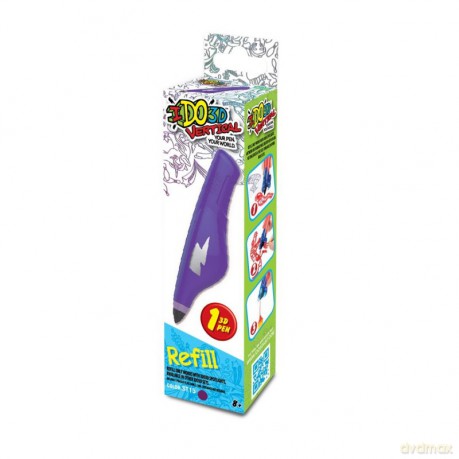 IDO3D Vertical, wkład do długopisu 3D Fioletowy