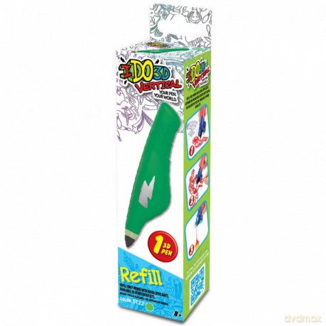IDO3D Vertical, wkład do długopisu 3D Zielony