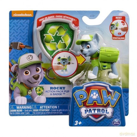 Psi Patrol Figurka z odznaką Rocky [FIGURKA]
