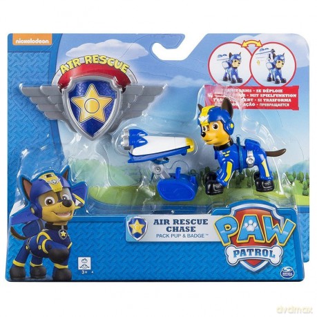 Psi Patrol Powietrzny Figurka z odznaką Chase [FIGURKA]