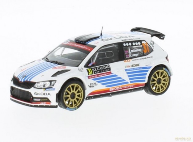 Skoda Fabia R5 #31 A. Mikkelsen/A. Jaeger Rallye WM Rallye Monte Carlo 2017