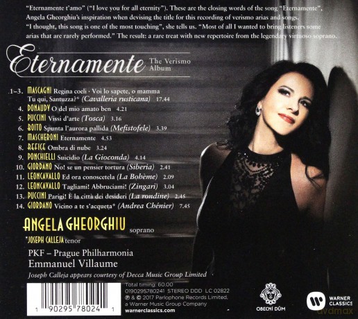 Angela Gheorghiu & Joseph Calleja & Prague Philharmonia & Emmanuel Villaume: Eternamente [CD]