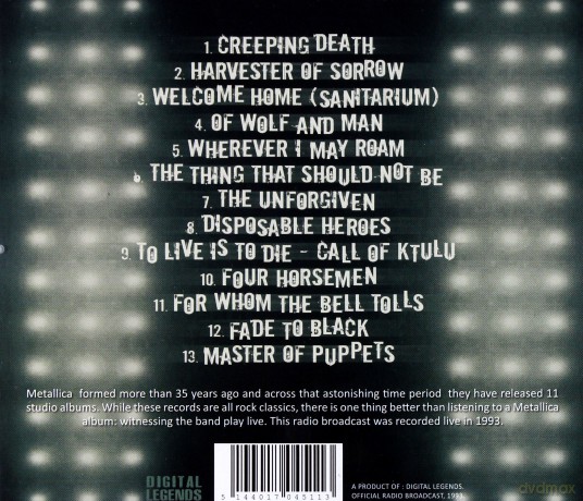 Metallica: Live In Concert [CD]