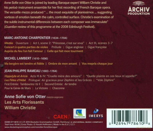 Anne Sophie Von Otter: Ombre De Mon Amant [CD]
