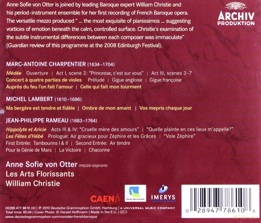 Anne Sophie Von Otter: Ombre De Mon Amant [CD]