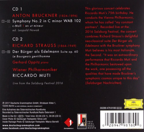 Ricardo Muti: Live From Salzburg [2CD]