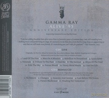 Gamma Ray: Alive 95 Anniversary Edition (digipack) [2CD]