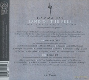 Gamma Ray: Land Of The Free Anniversary Edition (digipack) [2CD]