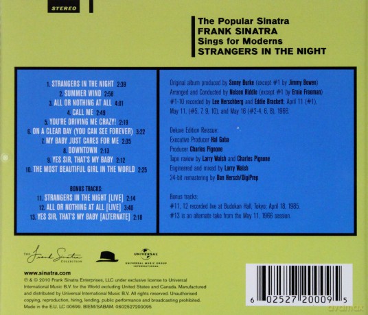 Frank Sinatra: Strangers In The Night [CD]