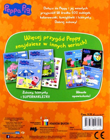 500 naklejek. Koloruj, naklejaj, baw się. Świnka Peppa [KSIĄŻKA]