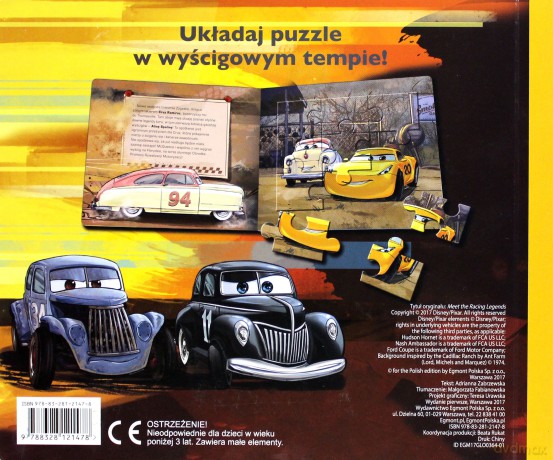 Auta 3. Puzzlowa książeczka - Adrianna Zabrzewska [KSIĄŻKA]