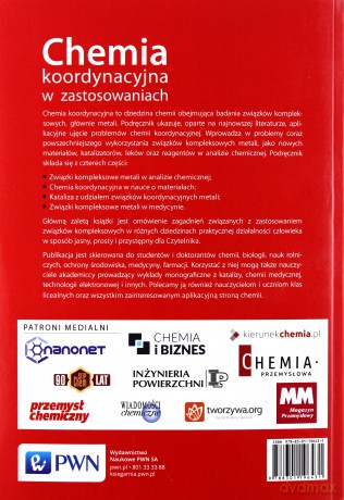 Chemia koordynacyjna metali w zastosowaniach - Maria Cieślak-Golonka [KSIĄŻKA]