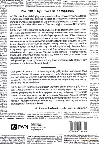 Czas postprawdy, Nieszczerość i oszustwa w codziennym życiu - Ralph Keyes [KSIĄŻKA]