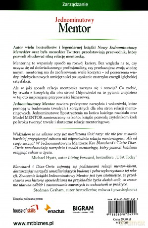 Jednominutowy mentor. Jak znaleźć mentora i pracować z nim i dlaczego warto nim zostać - Ken Blanchard [KSIĄŻKA]