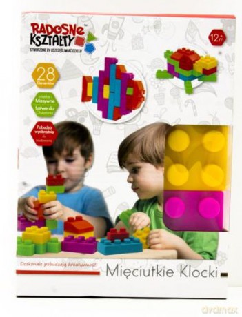 Mięciutkie klocki 28 sztuk [KLOCKI]
