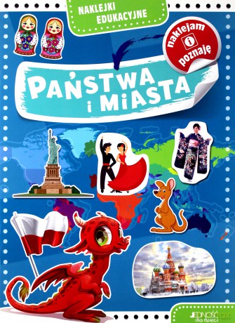 Państwa i miasta. Naklejki edukacyjne [KSIĄŻKA]