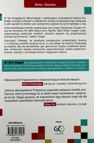 Prognozuj kto kliknie, kupi, skłamie lub umrze - Eric Siegel [KSIĄŻKA]