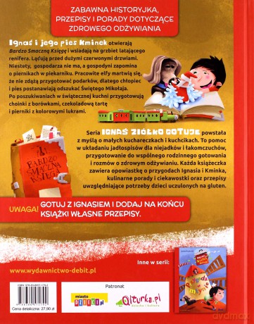 Przygoda u świętego Mikołaja, Ignaś Ziółko gotuje - Joanna Krzyżanek [KSIĄŻKA]
