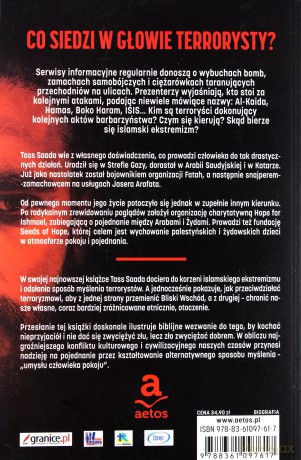 Umysł terrorysty. Były snajper Arafata ujawnia motywy islamskich ekstremistów i podpowiada jak przeciwdziałać terroryzmowi - Tass Saada [KSIĄŻKA]