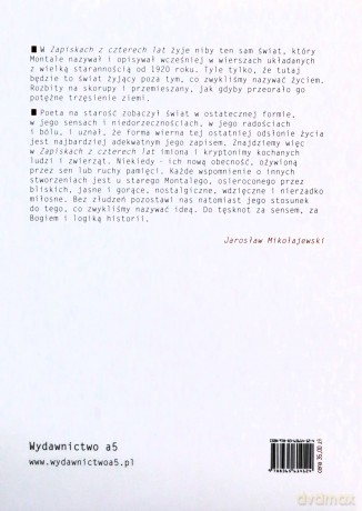 Zapiski z czterech lat - Eugenio Montale [KSIĄŻKA]