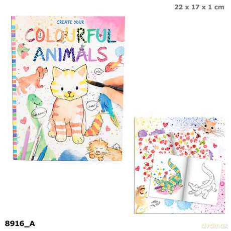 Zestaw kreatywny colourful animals