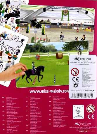 Zestaw z naklejkami miss melody