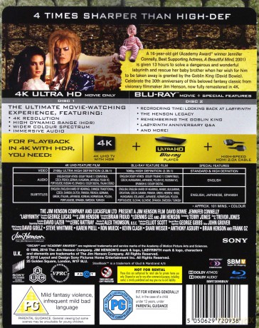 Labirynt (30th Anniversary) (steelbook) [Blu-Ray 4K]+[Blu-Ray]