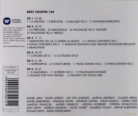 100 Best Chopin [6CD]