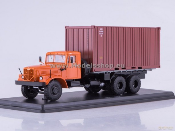 KRAZ-257B1 Container Truck (orange)