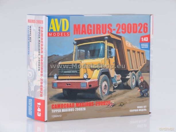 Magirus-Deutz 290D26K Dump Truck model kit