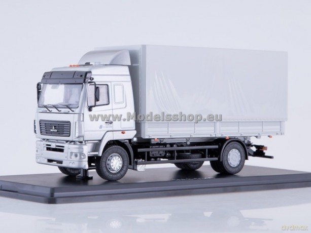 MAZ-5340 Flatbed Truck with Tent (facelift) (grey)
