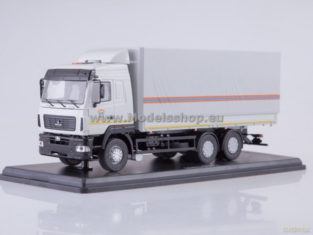 MAZ-6312 Flatbed Truck with Tent (facelift) MCS