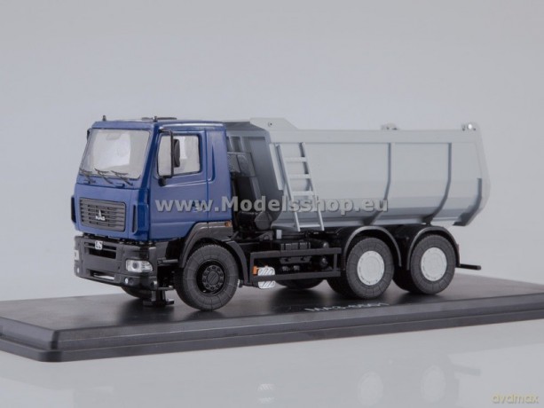 MAZ-6501 U-shape Dumper Truck (dark blue/grey)