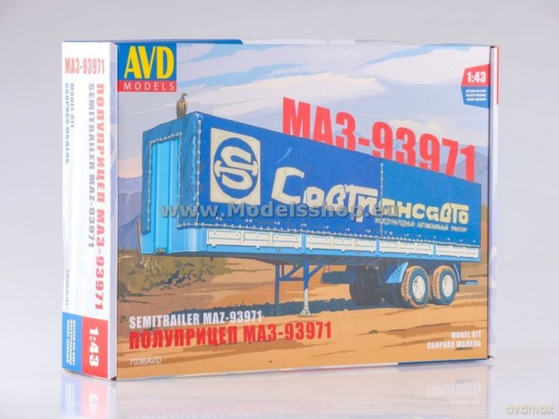 MAZ-93971 Semitrailer with Tent model kit