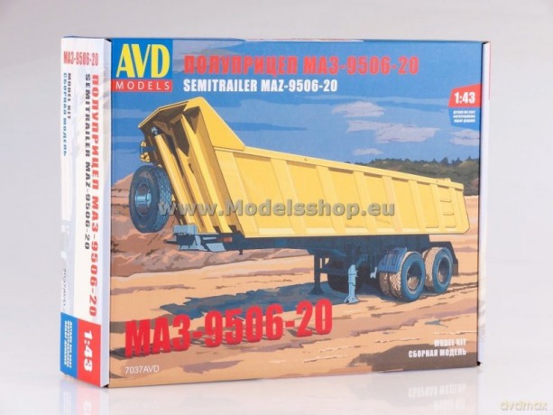 MAZ-9506-20 Dumper Semitrailer model kit