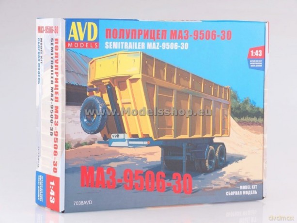 MAZ-9506-30 Dumper Semitrailer model kit
