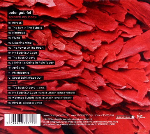 Peter Gabriel: Scratch My Back Limited Edition [2CD]